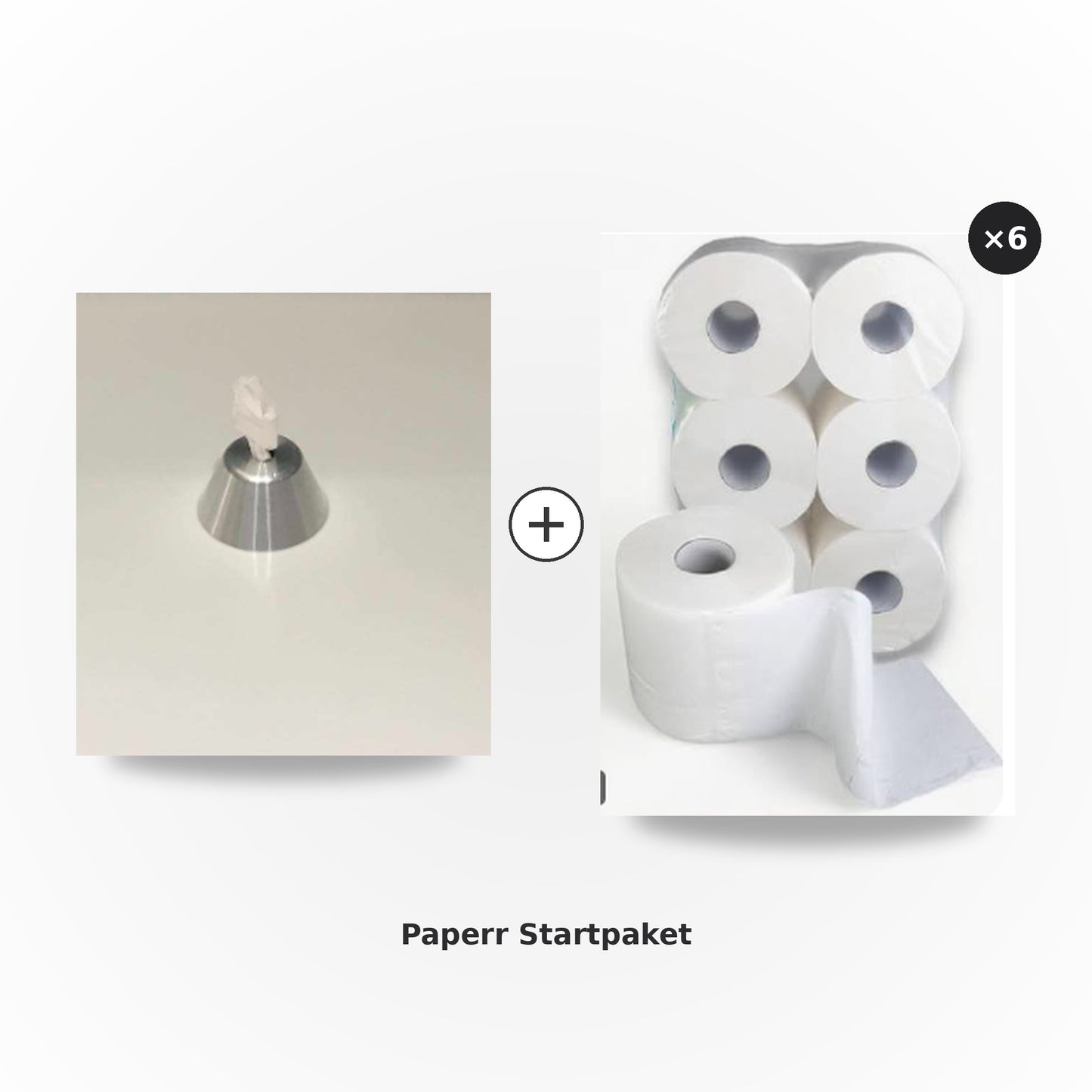 Paperr Startpaket – Handtuchspender + 6 Kartons Nachfüllpapier