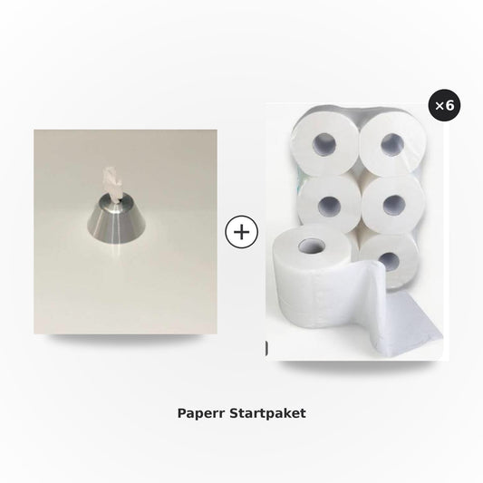 Paperr Startpaket – Handtuchspender + 6 Kartons Nachfüllpapier